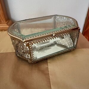 Cynthia Rowley glass jewelry box